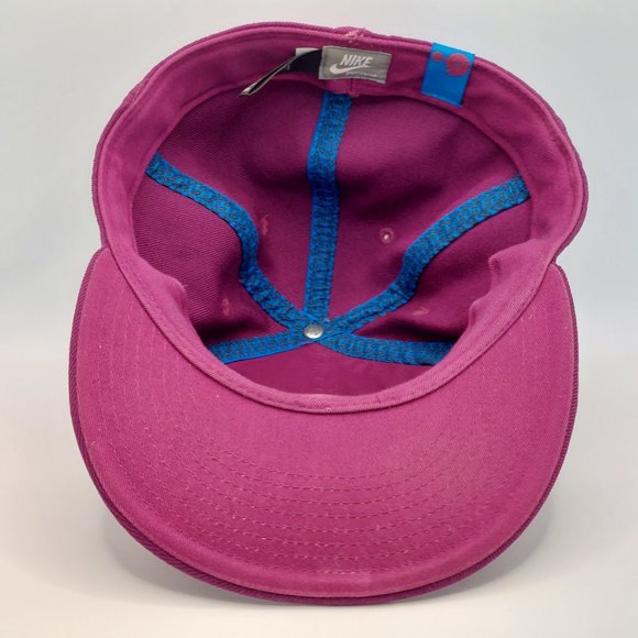 Vintage Nike - 6.0 Old Logo Skateboarding Purple Fitted Wool Flat Cap Sz 7-1/2 - Picture 4 of 6